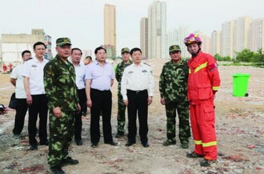 安徽省模擬災難現場(chǎng) 72小時(shí)生死救援